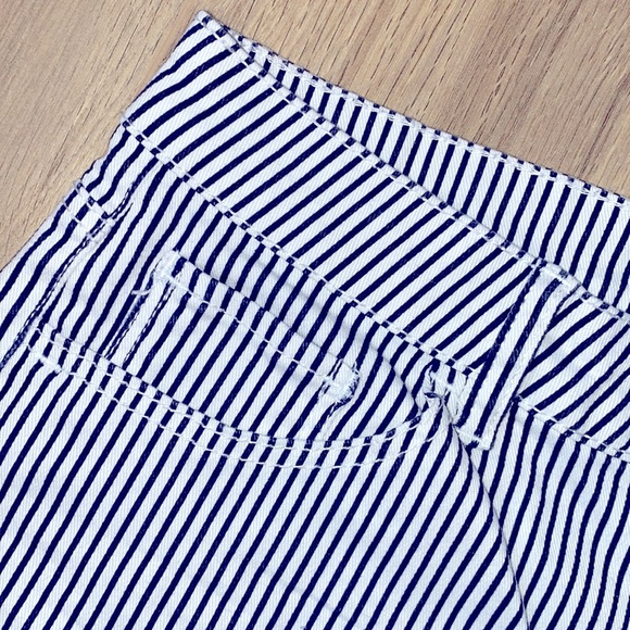 Striped Denim Shorts - Picture 3 of 3